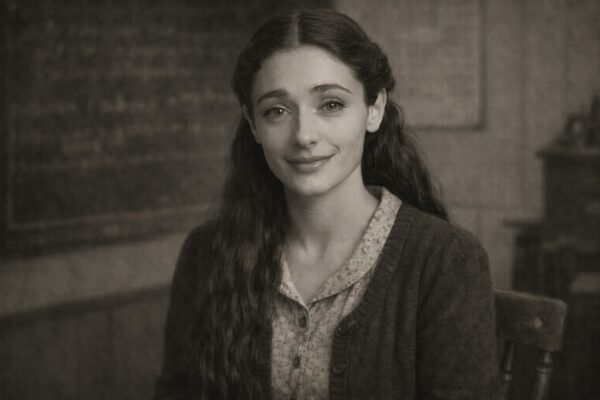 Sophia as 1930s schoolteacher